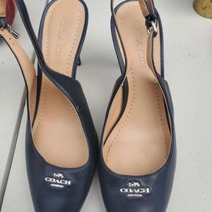 Coach Navy Pumps